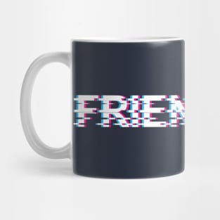 Friendship Glitch Effect Mug